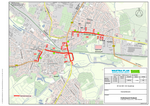 Übersichtskarte zu Straßenbauarbeiten an der B 104 Ortlage Güstrow (PDF-Datei)
